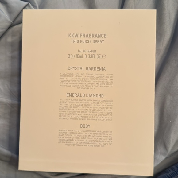 KKW, trio crystal gardenia emerald diamond body perfume EMPTY COLLECTOR BOX - Picture 2 of 2